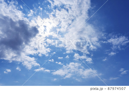 青空と雲の背景素材_blue_58 青空と雲の背景素材_blue_58 87974507