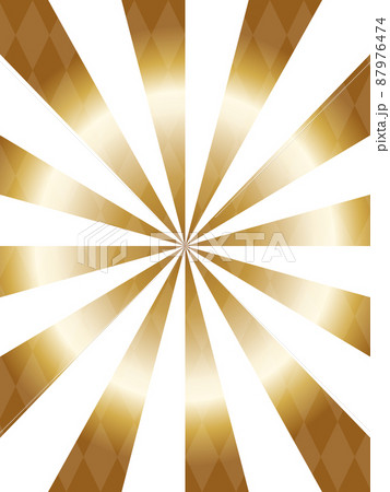 輝くフラッシュの背景　縦位置　ホワイト＆ゴールド 87976474