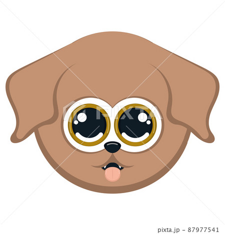 Isolated cute dog animal avatar Vector 87977541