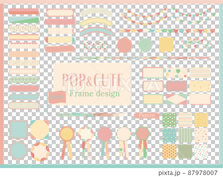 Pop and cute design set Pop and cute design set 87978007