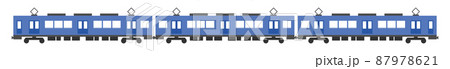 青色の電車 87978621