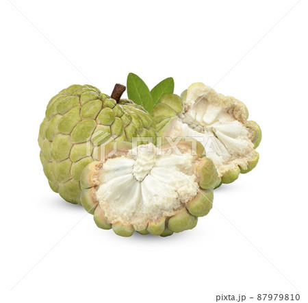 Custard apple isolated on white background 87979810