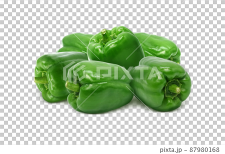 ピーマン イラスト リアル セット 87980168
