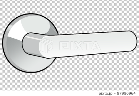 Illustration of doorknob [Indoor lever, handle, office, building, room, residential] 87980964