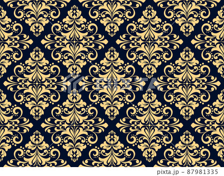 Wallpaper in the style of Baroque. Seamless vector 87981335