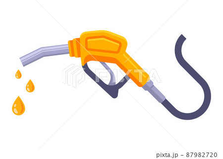 gun at a petrol station to replenish the tank with petrol. 87982720