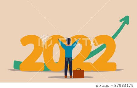 2022 economic growth and business success investment to currency. Increase chart and crisis vision vector illustration concept. Forecasting year and future strategy market. Improvement marketing 2022 economic growth and business success investment to currency. Increase chart and crisis vision vector illustration concept. Forecasting year and future strategy market. Improvement marketing 87983179