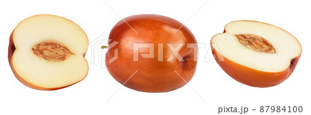 jujube or chinese date isolated on white background with clipping path and full depth of field 87984100