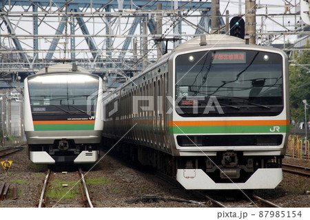 JT］東海道線E231系（宇都宮線直通）の写真素材 [87985154] - PIXTA