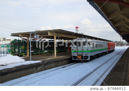 冬の花咲線キハ54+キハ40（釧路駅） 87986012