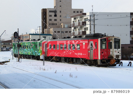 冬の花咲線キハ54+キハ40（釧路駅） 87986019