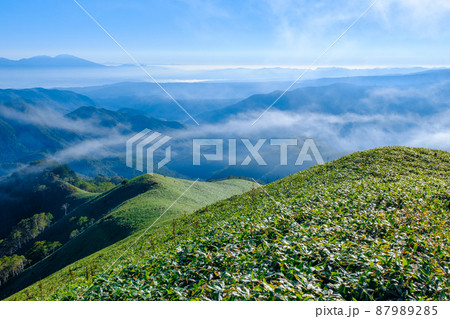 信州ビーナスライン・三峰山トレッキング (山頂から浅間山方面の眺め) 信州ビーナスライン・三峰山トレッキング (山頂から浅間山方面の眺め) 87989285