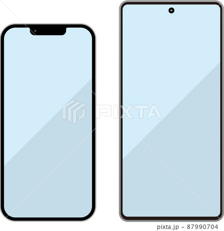 スマートフォン スマホ画面 大小 スマートフォン スマホ画面 大小 87990704