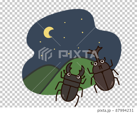 山景與夏蟲 夜甲蟲 鍬蟲 山景與夏蟲 夜甲蟲 鍬蟲 87994231