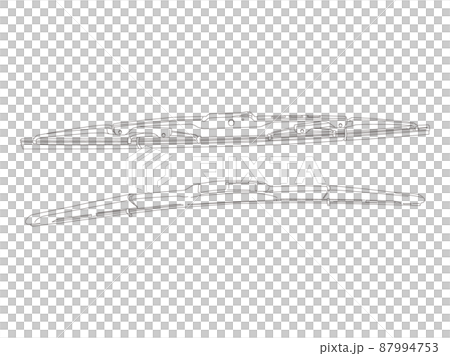 Wiper blade line drawing illustration 87994753