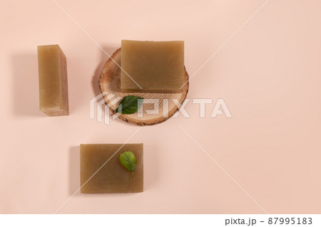 soap made of matcha green tea powder soap made of matcha green tea powder 87995183