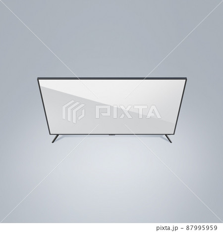 3D rendered smart TV television mockup graphic 3D rendered smart TV television mockup graphic 87995959