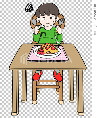 Children and boys eating things they dislike Children and boys eating things they dislike 87996146