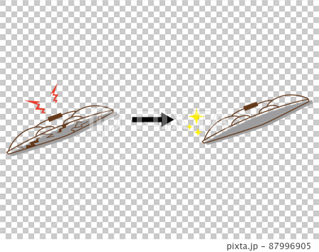 Illustration to replace the deteriorated wiper 87996905