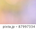 うすい色のぼけた黄色・ピンク色・白色の背景素材に適す 87997334