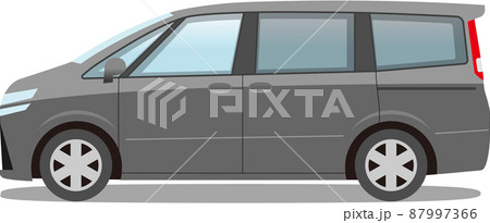車 ミニバン グレー 87997366
