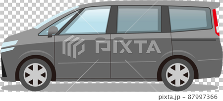 車 ミニバン グレー 87997366
