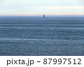 納沙布岬から見た北方領土　貝殻島灯台 87997512