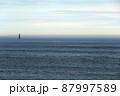 納沙布岬から見た北方領土　貝殻島灯台 87997589