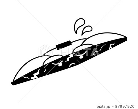 劣化したワイパーのイラスト（顔あり） 87997920