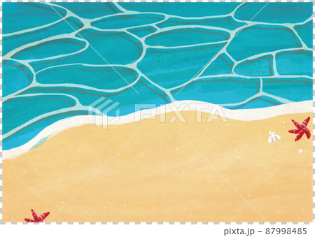 藍色的大海和白色的沙灘 藍色的大海和白色的沙灘 87998485