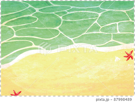 藍色的大海和白色的沙灘 藍色的大海和白色的沙灘 87998489