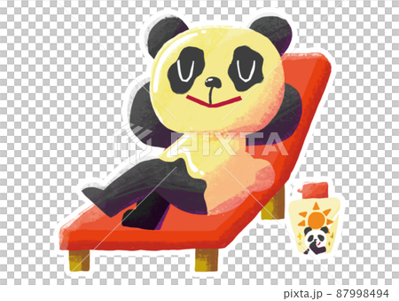 [白邊] 熊貓用防曬霜放鬆一下 87998494