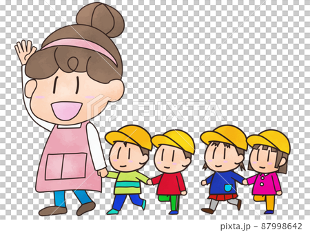 Walk nursery teacher infant Walk nursery teacher infant 87998642