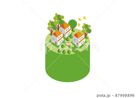 美しい街並みと楽しい暮らし。人々が明るく楽しく暮らせる街づくり。 87998896