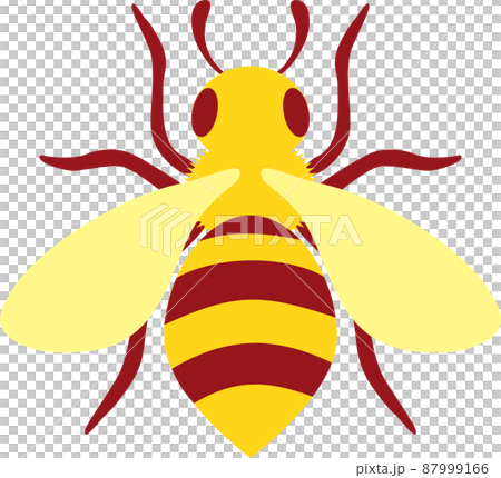 夏季昆蟲，昆蟲，蜜蜂，蜜蜂，蜜蜂，簡單的圖標，可愛的插圖素材 87999166