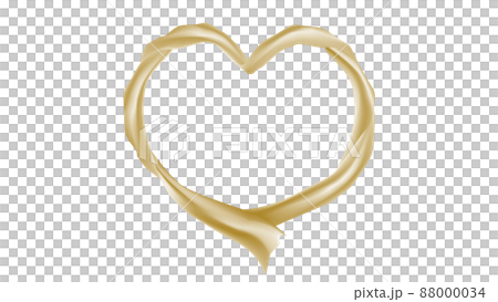 Soft gold cloth, heart-shaped ring, cutout image Soft gold cloth, heart-shaped ring, cutout image 88000034