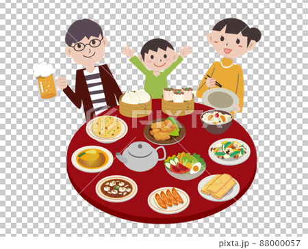 Chinese food table round table family 88000057