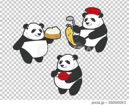 パンダ　チャーハン　お茶　中華まん 88000063