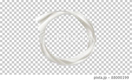 Soft white cloth, circular ring, ring, cutout image Soft white cloth, circular ring, ring, cutout image 88000199