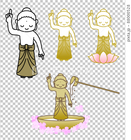 Illustration of Buddha, Buddha's Birth Buddha, Flower Festival (Buddha's Birthday) 88000528