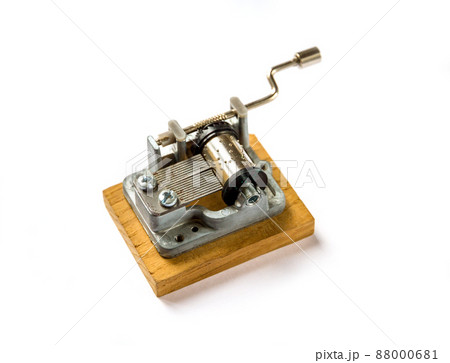 Traditional music box isolated on white 88000681