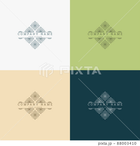 badge mosaic vintage creative logo template design 88003410