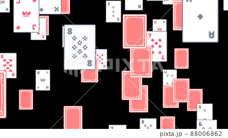 トランプ カード 移動 整列 黒背景 [別Verあり] 88006862