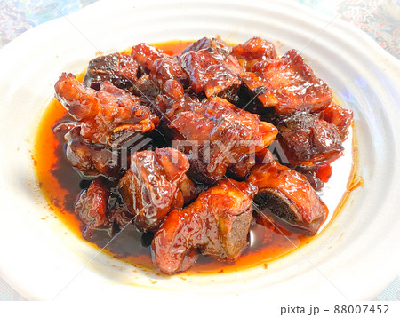 中国家庭料理・糖醋排骨（スペアリブの甘酢煮） 88007452