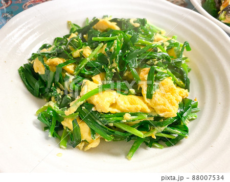 中国家庭料理・韮菜炒鶏蛋（にら玉） 88007534