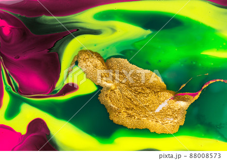 Abstract background with gold glitter. Fluorescent print 88008573