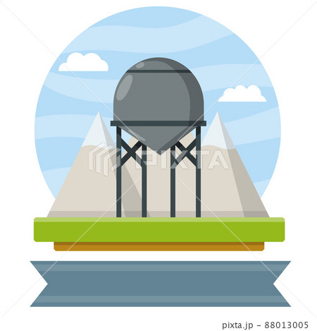 Water tower. Communication system Water tower. Communication system 88013005