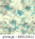 Grey and teal alcohol ink seamless pattern. Modern design. Alcohol ink illustration repeat pattern. 88015811