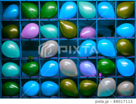 night air balloon game darts colorful unadorned flat background 88017113