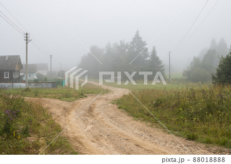 Misty morning in the countryside 88018888
